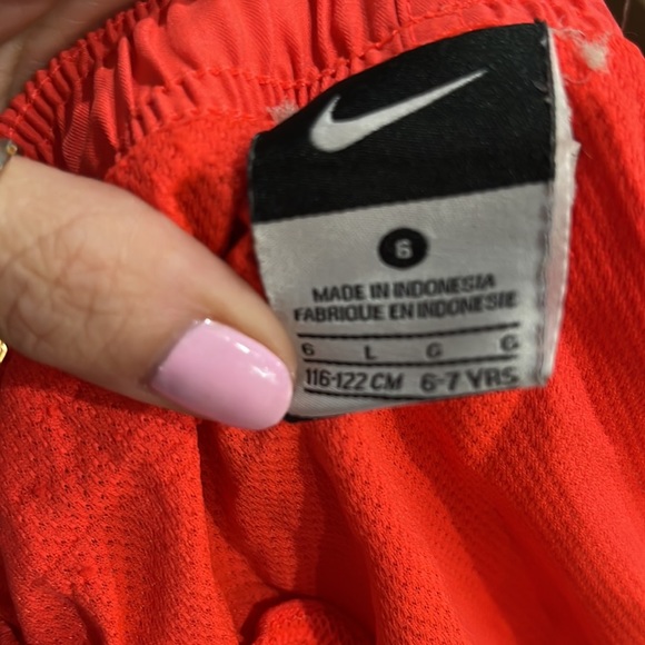 NIKE Bright Coral Orange Board-short Swim Trunks - Picture 4 of 6